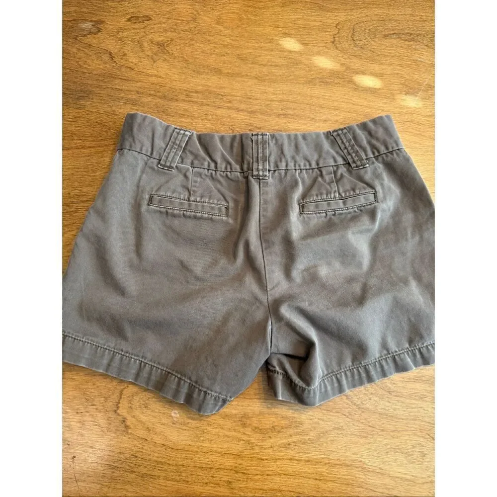 J. Crew Women's City Fit Classic Twill 100% Cotton Chino Shorts Brown Size 4